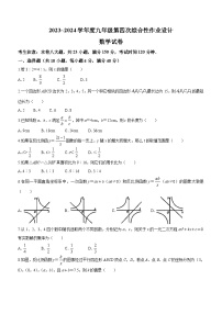 安徽省淮南市谢家集区等3地2023-2024学年九年级上学期期末数学试题(含答案)