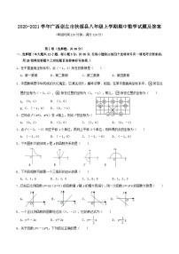 2020-2021学年广西崇左市扶绥县八年级上学期期中数学试题及答案