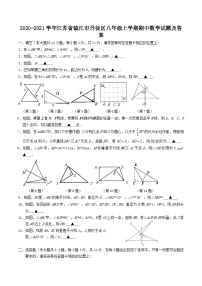 2020-2021学年江苏省镇江市丹徒区八年级上学期期中数学试题及答案