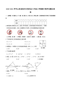 2020-2021学年山东省滨州市博兴县八年级上学期期中数学试题及答案