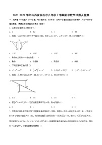 2021-2022学年山西省临汾市八年级上学期期中数学试题及答案