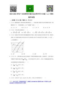 广东省深圳市福田区红岭中学2023-2024学年八年级上学期期末数学试卷