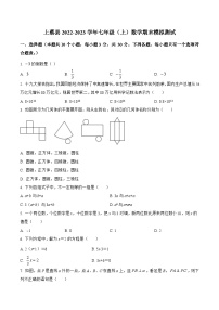 河南省驻马店市上蔡县2022-2023学年七年级上学期期末模拟测试数学试卷(含解析)