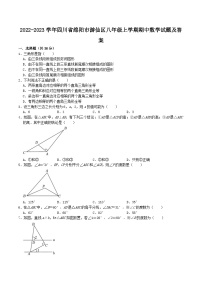 2022-2023学年四川省绵阳市游仙区八年级上学期期中数学试题及答案