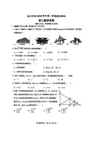 浙江省宁波市镇海区蛟川书院2023—2024学年上学期八年级期末数学卷