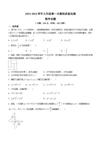 2024年重庆市乌江教育协作体中考一模数学试题