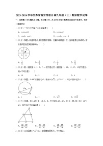 +江苏省南京市联合体2023-2024学年九年级上学期期末数学试卷