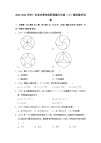 广东省东莞市2023-2024学年上学期期末校际联盟九年级数学试题