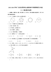 +广东省东莞市松山湖实验中学教育集团2023-2024学年九年级上学期期末数学试卷