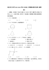 重庆市万州区2023-2024学年七年级上学期期末数学试卷+