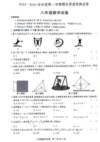 安徽省阜阳市太和县2023-2024学年八年级上学期1月期末数学试题