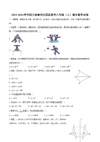 2023-2024学年四川省南充市四县联考八年级（上）期末数学试卷（含解析）