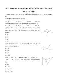 2023-2024学年江西省南昌市青山湖区雷式学校八年级（上）月考数学试卷（10月份）（含解析）