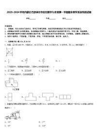 2023-2024学年内蒙古巴彦淖尔市名校数学九年级第一学期期末教学质量检测试题含答案