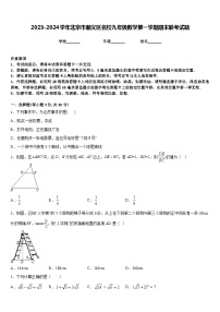 2023-2024学年北京市顺义区名校九年级数学第一学期期末联考试题含答案