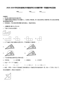 2023-2024学年吉林省通化市外国语学校九年级数学第一学期期末考试试题含答案