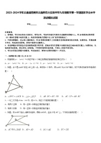 2023-2024学年云南省昆明市云南师范大实验中学九年级数学第一学期期末学业水平测试模拟试题含答案