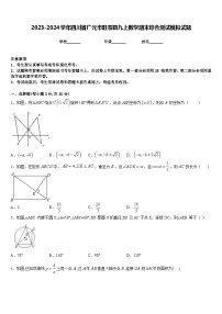 2023-2024学年四川省广元市旺苍县九上数学期末综合测试模拟试题含答案