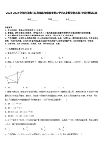 2023-2024学年四川省内江市隆昌市隆昌市第三中学九上数学期末复习检测模拟试题含答案