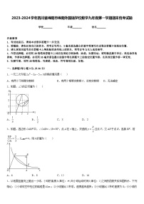 2023-2024学年四川省绵阳市绵阳外国语学校数学九年级第一学期期末统考试题含答案