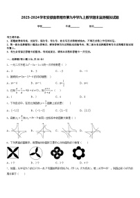 2023-2024学年安徽省阜阳市第九中学九上数学期末监测模拟试题含答案