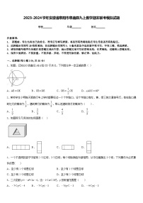 2023-2024学年安徽省阜阳市阜南县九上数学期末联考模拟试题含答案