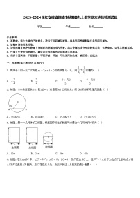 2023-2024学年安徽省铜陵市枞阳县九上数学期末达标检测试题含答案