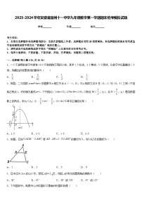 2023-2024学年安徽省宿州十一中学九年级数学第一学期期末统考模拟试题含答案