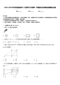 2023-2024学年安徽省宿州十三校数学九年级第一学期期末质量跟踪监视模拟试题含答案