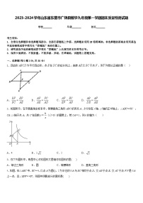 2023-2024学年山东省东营市广饶县数学九年级第一学期期末质量检测试题含答案