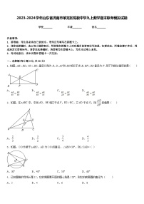 2023-2024学年山东省济南市莱芜区陈毅中学九上数学期末联考模拟试题含答案