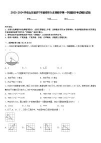 2023-2024学年山东省济宁市曲阜市九年级数学第一学期期末考试模拟试题含答案