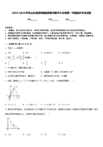 2023-2024学年山东省滨州阳信县联考数学九年级第一学期期末考试试题含答案