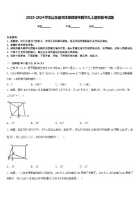 2023-2024学年山东省菏泽单县联考数学九上期末联考试题含答案