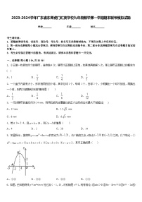 2023-2024学年广东省东莞虎门汇英学校九年级数学第一学期期末联考模拟试题含答案