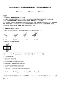 2023-2024学年广东省揭阳揭西县联考九上数学期末联考模拟试题含答案