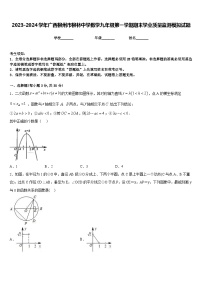 2023-2024学年广西柳州市柳林中学数学九年级第一学期期末学业质量监测模拟试题含答案