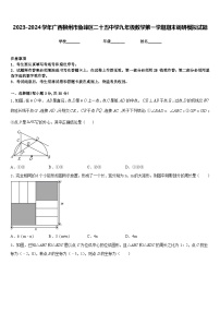 2023-2024学年广西柳州市鱼峰区二十五中学九年级数学第一学期期末调研模拟试题含答案