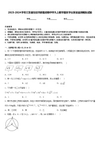 2023-2024学年江苏省仪征市新集初级中学九上数学期末学业质量监测模拟试题含答案