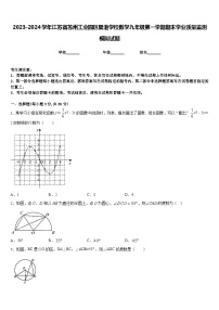 2023-2024学年江苏省苏州工业园区星港学校数学九年级第一学期期末学业质量监测模拟试题含答案