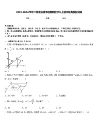 2023-2024学年江苏省盐城市射阳县数学九上期末经典模拟试题含答案