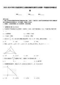 2023-2024学年江苏省苏州市工业园区斜塘学校数学九年级第一学期期末统考模拟试题含答案