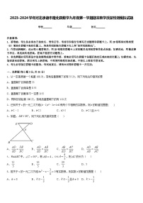 2023-2024学年河北承德市隆化县数学九年级第一学期期末教学质量检测模拟试题含答案