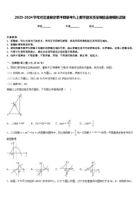 2023-2024学年河北省保定阜平县联考九上数学期末质量跟踪监视模拟试题含答案