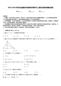 2023-2024学年河北省保定市高碑店市数学九上期末质量检测模拟试题含答案