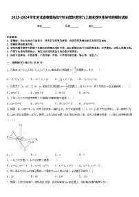 2023-2024学年河北省秦皇岛抚宁区台营区数学九上期末教学质量检测模拟试题含答案