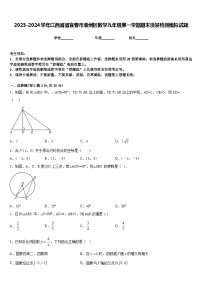 2023-2024学年江西省省宜春市袁州区数学九年级第一学期期末质量检测模拟试题含答案