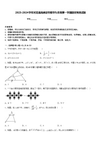 2023-2024学年河北省高碑店市数学九年级第一学期期末预测试题含答案