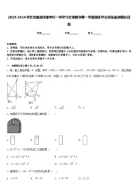 2023-2024学年河南省洛阳李村一中学九年级数学第一学期期末学业质量监测模拟试题含答案