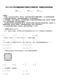 2023-2024学年河南省洛阳洛宁县联考九年级数学第一学期期末达标检测试题含答案